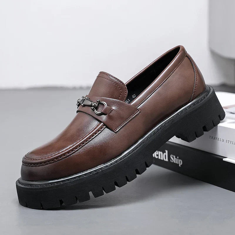 Men's Leather Dress Loafers - Vonnera