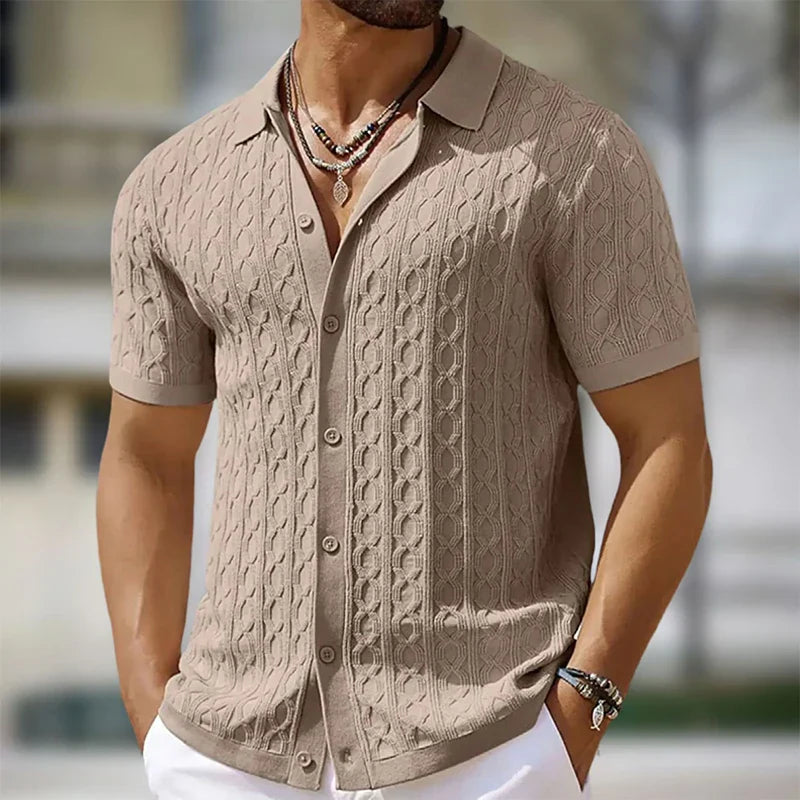 Men's Knit Polo Shirt