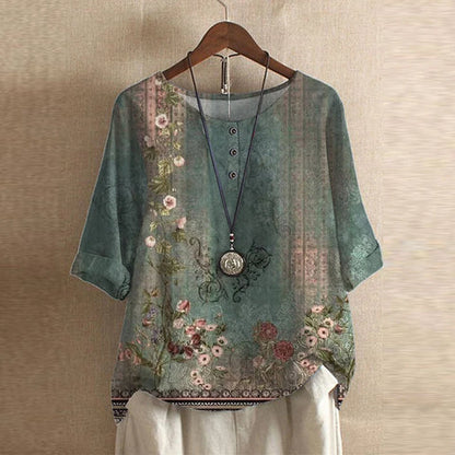 Retro Inspired Women's Blouse - Vonnera