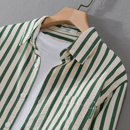 Niels Men's Striped Button Down Shirt
