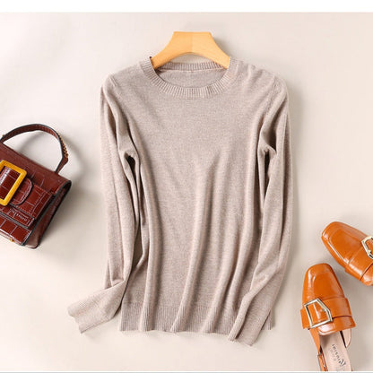 Women's Cashmere Sweater Classic Neckline