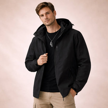 Waterproof Softshell Rain Jacket Windproof Hooded Outdoor Coat