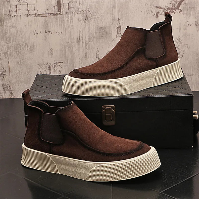 Men's Suede Chelsea Boots