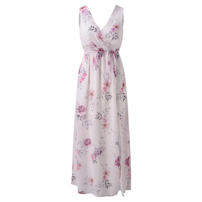 Women's Elegant Maxi Dress Slit Design