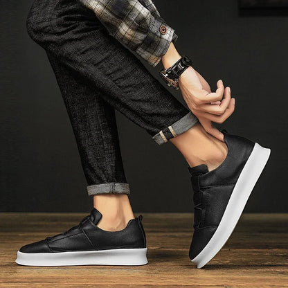 Men's Italian Leather Sneakers - Vonnera