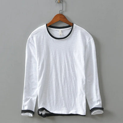 Men's Cotton Henley Tee Shirt