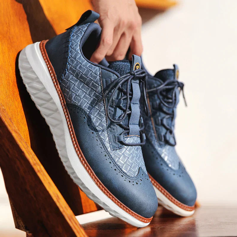 Windsor Mens Ridge Sneakers Comfortable Leather