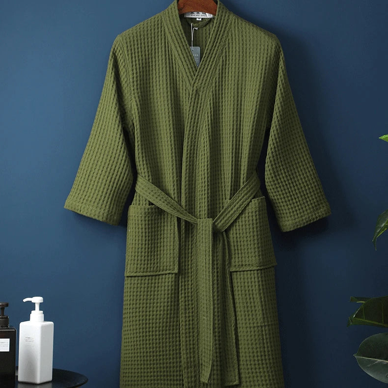 Women's Waffle Kimono Robe
