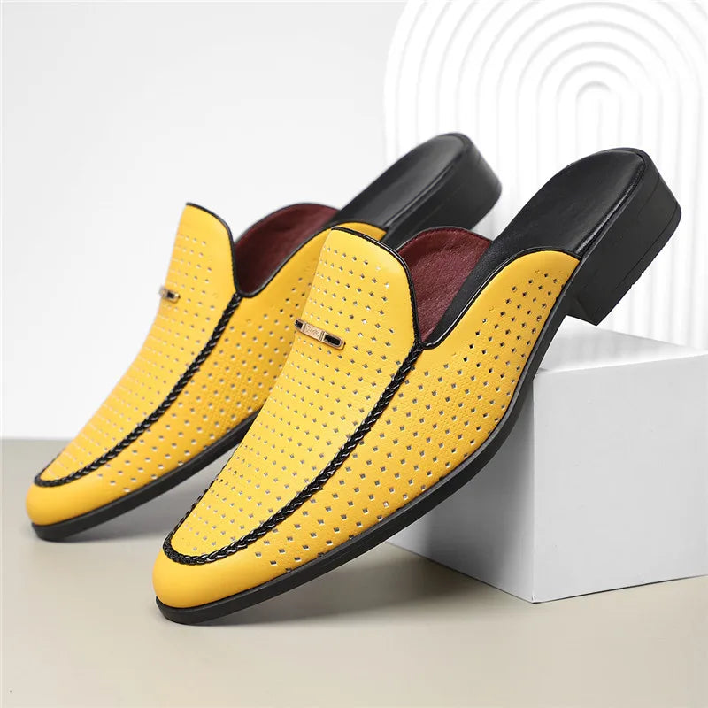 Women's Leather Summer Mules - Vonnera