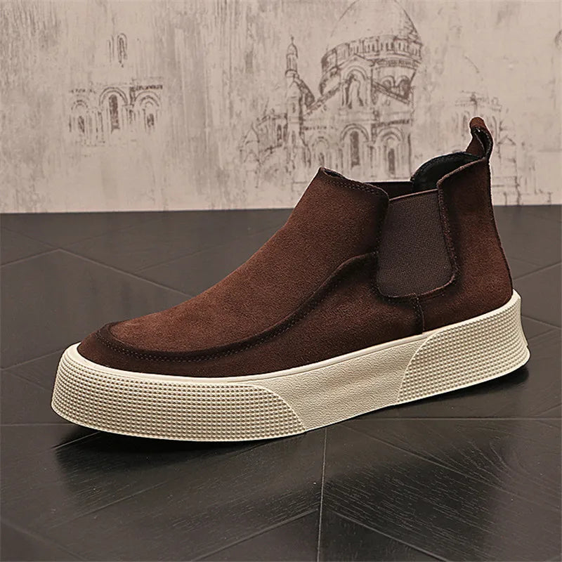 Men's Suede Chelsea Boots