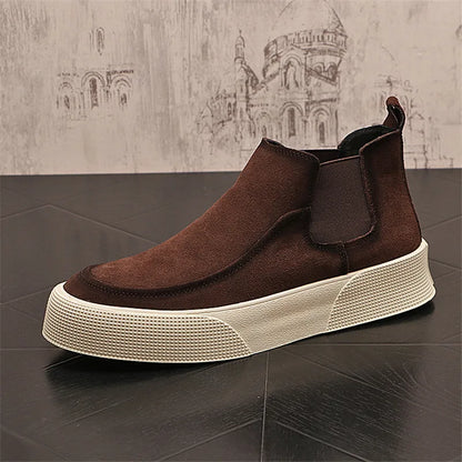 Men's Suede Chelsea Boots