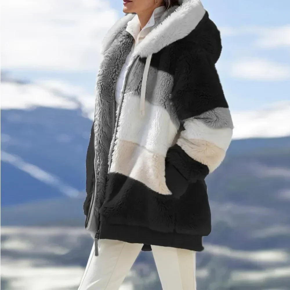 Women's Fleece Jacket Warm Hooded - Vonnera