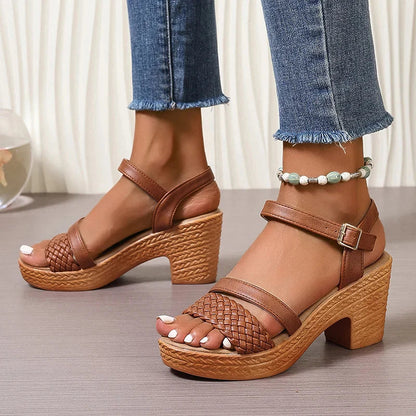 Deborah Women's Woven Platform Sandals