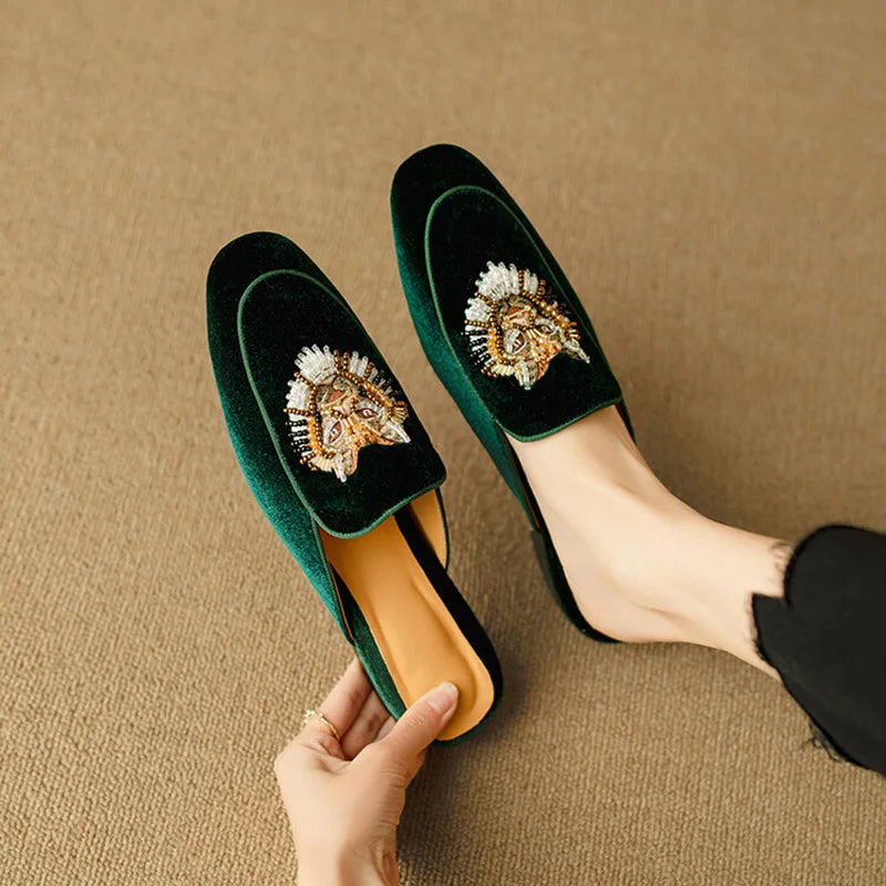 Women's Velvet Mules Jasmine