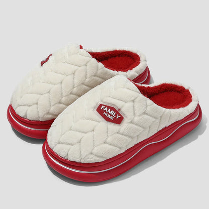 Women's Quilted Slippers Thick Sole Plush Lining