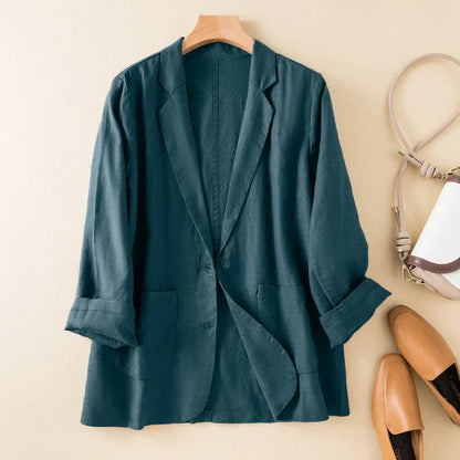 Women's Linen Summer Blazer - Vonnera