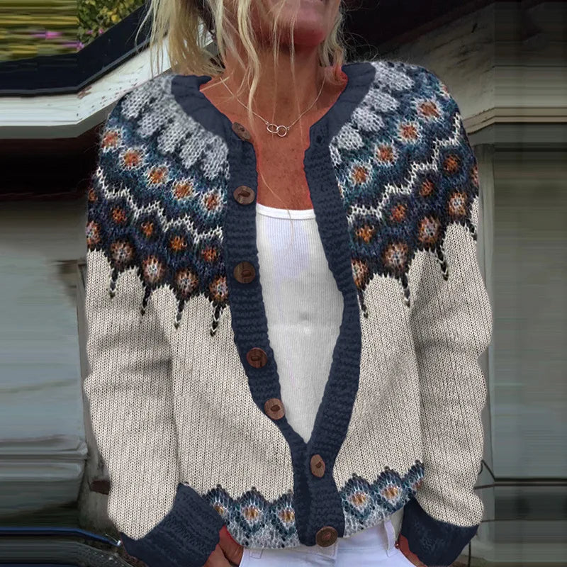 Women's Floral Print Cardigan