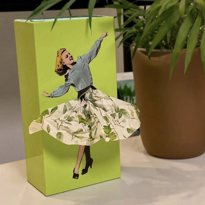 Women's Flying Skirt Tissue Box Cover