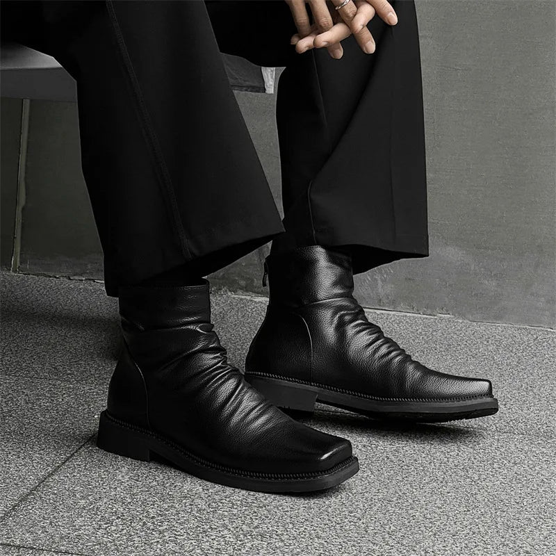 Brunello Men's Leather Boot - Vonnera