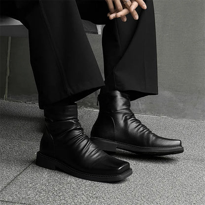 Brunello Men's Leather Boot - Vonnera