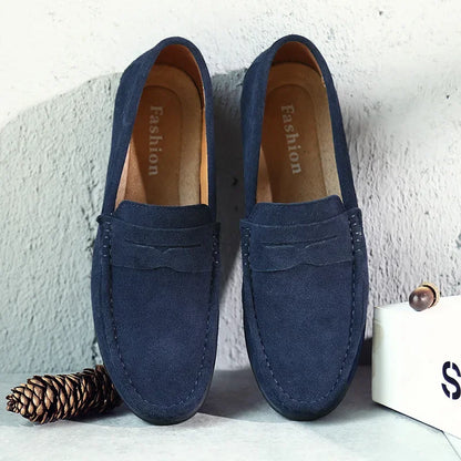 Men's Soft Leather Loafers Comfortable - Vonnera