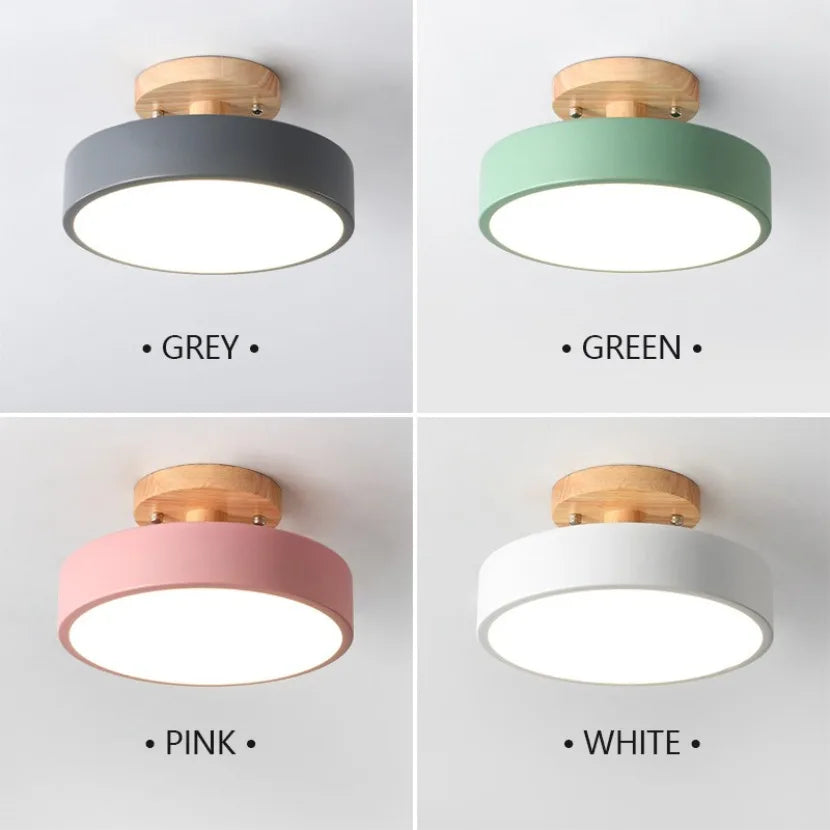 Vonnera Wooden Round Ceiling Light