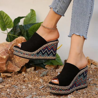 Women's Wedge Sandals Cushioned Wide Fit