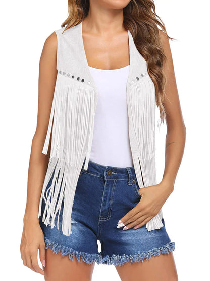 Women's Fringe Vest Vintage Style