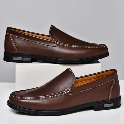 Men's Classic Slip-On Loafers Leather Comfortable