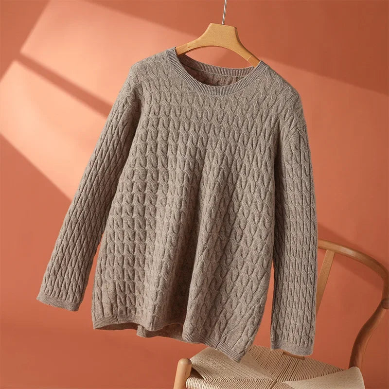 Women's Textured Long Sleeve Sweater