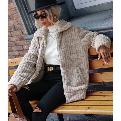 Women's Zip Front Collared Jacket