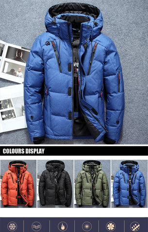 Men's Thick Winter Parka Fur Lined Hooded Jacket - Vonnera