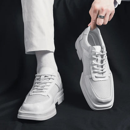 Men's Leather Derby Shoes - Vonnera