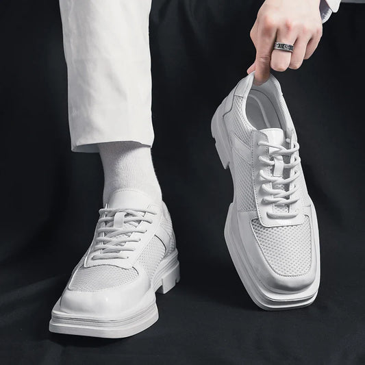 Men's Leather Derby Shoes - Vonnera