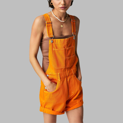Women's Sleeveless Denim Jumpsuit Casual