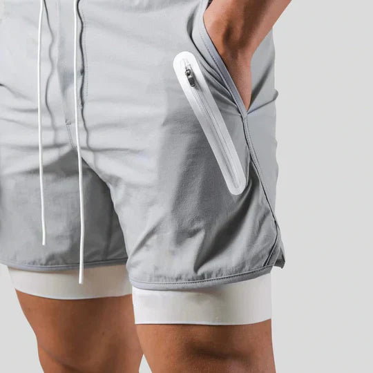 Men's 2-In-1 Sports Pants Versatile Performance - Vonnera