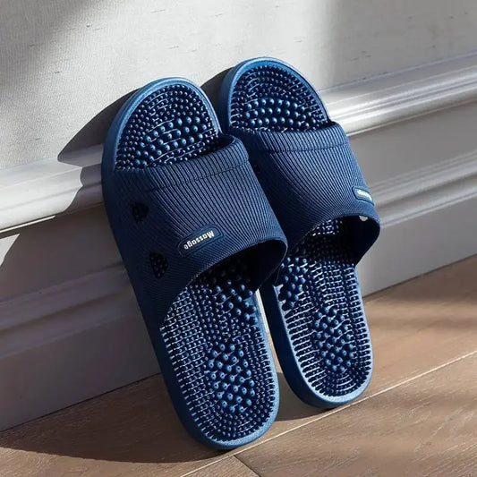 Men Women Cushioned Bathroom Slides Non Slip Massage Sole - Vonnera