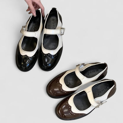 Women's Mary Jane Closed Toe Buckle Shoes