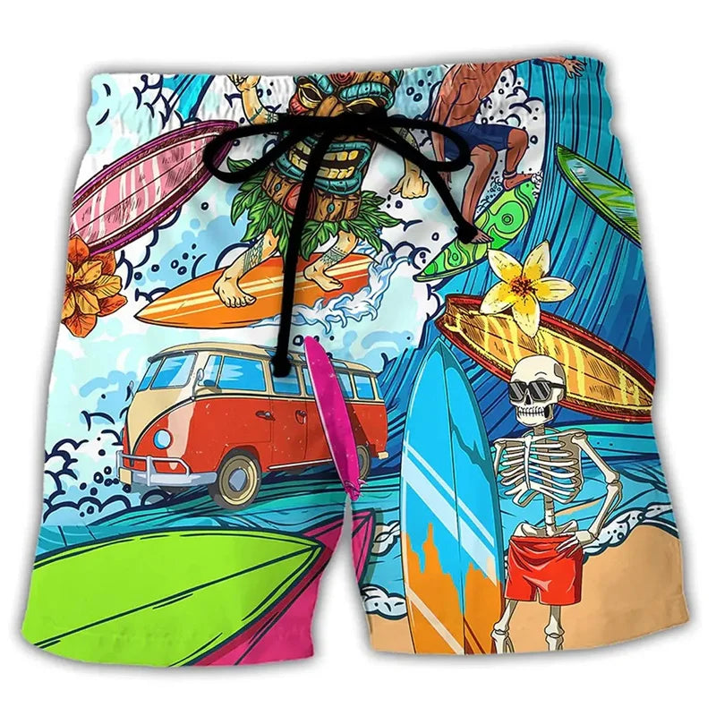 Men's Swim Shorts Bold Colorful