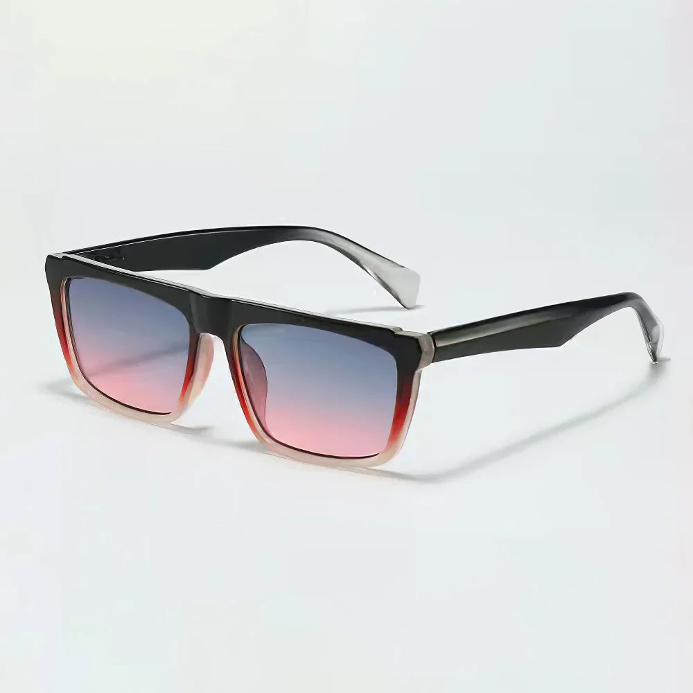 Caldio Rectangular Metal Sunglasses - Vonnera