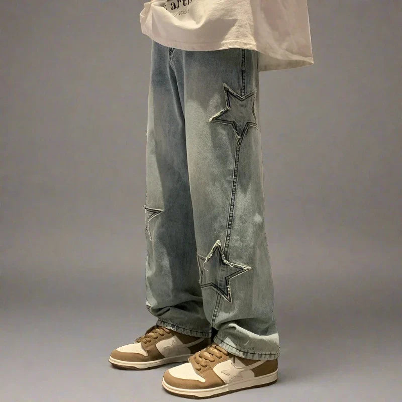 Embroidered Denim Jeans
