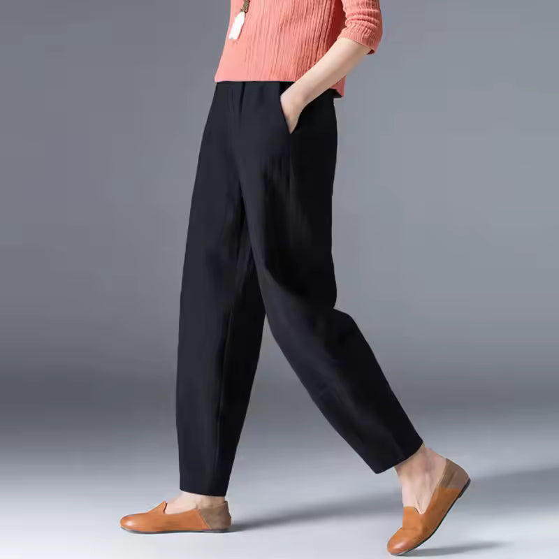 Women's Elastic Waist Summer Trousers