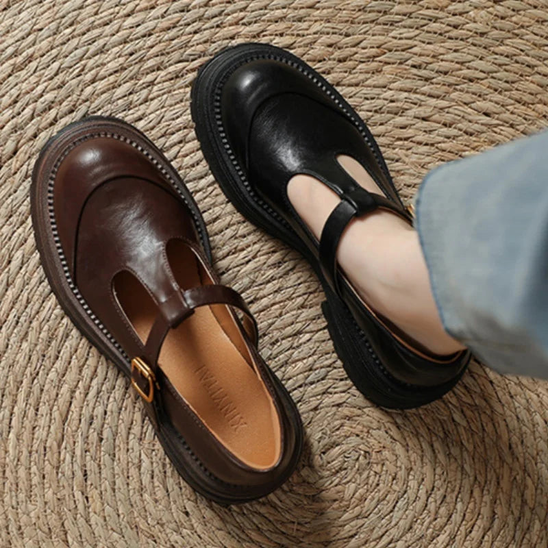 Blythe Women's Mary Jane Shoes Round Toe Low Heel