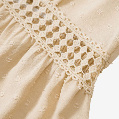 Women's V-Neck Ruffle Hem Dress