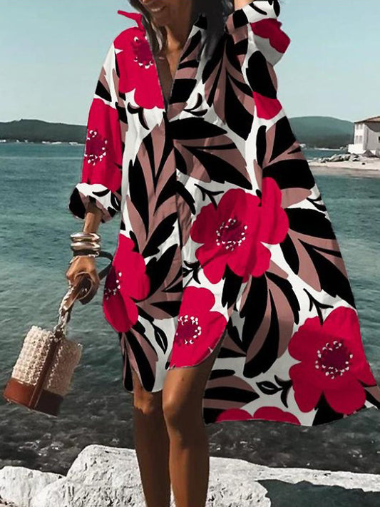 Women's V-Neck Dress - Vonnera