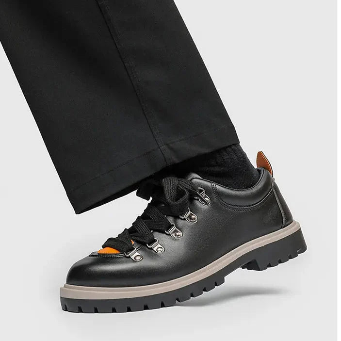Men's Derby Shoes Leather Brown