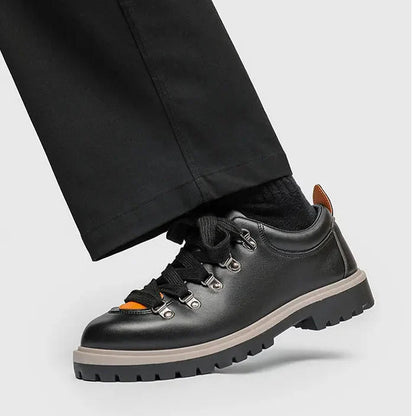 Men's Derby Shoes Leather Brown