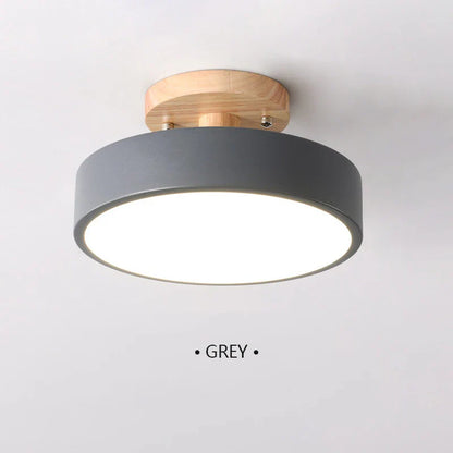 Vonnera Wooden Round Ceiling Light