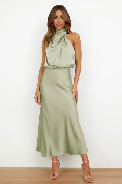Women's Halter Evening Dress - Vonnera