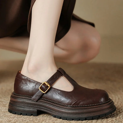 Blythe Women's Mary Jane Shoes Round Toe Low Heel